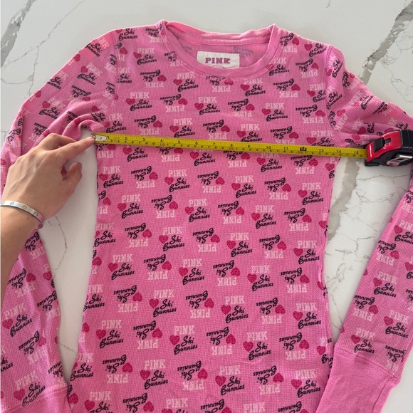 2007 RARE Victoria's Secret PINK ski bunny matching lounge/pajama set -size XS/S - Picture 8 of 11